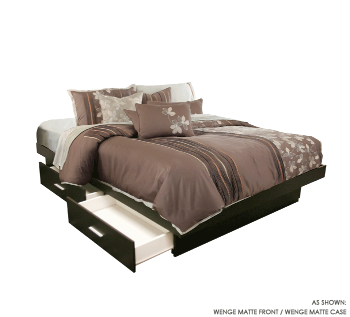 Twin Storage Platform Bed with 4 Drawers
