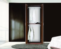 Double your wardrobe space by double hanging