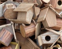 How NOT to organize your birdhouse collection