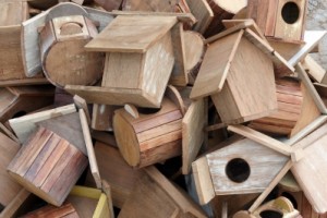 How NOT to organize your birdhouse collection