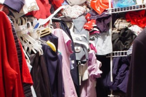 Does your closet look like this? Feel like you have no room to organize? Read on for some solutions.