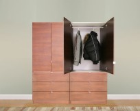 Contempo Closet's freestanding wardrobe solutions provide an affordable alternative for nursing homes looking to comply with the new Life Safety Code