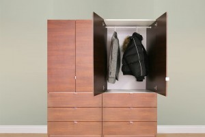 Contempo Closet's freestanding wardrobe solutions provide an affordable alternative for nursing homes looking to comply with the new Life Safety Code